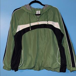 Afi Sport PXL Green and Black Zip-Up Jacket